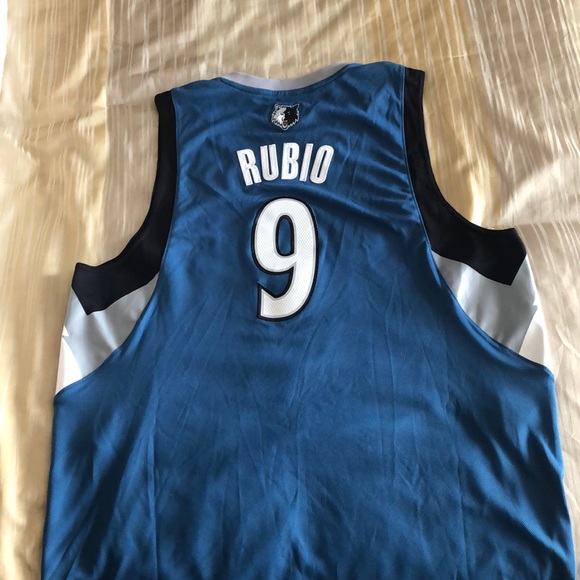 Men’s Minnesota Timberwolves Rubio Jersey - Picture 6 of 7